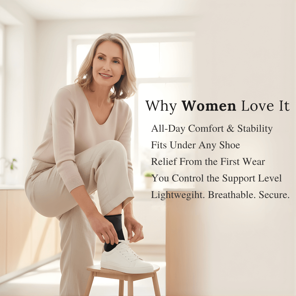 Adjustable Compression Ankle Support for Pain Relief & Stability
