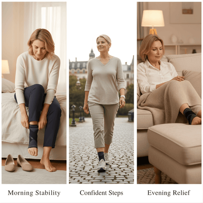 Adjustable Compression Ankle Support for Pain Relief & Stability