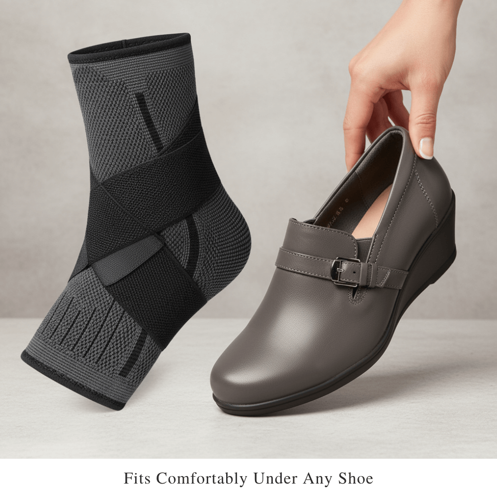 Adjustable Compression Ankle Support for Pain Relief & Stability
