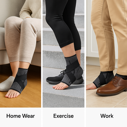 Adjustable Compression Ankle Support for Pain Relief & Stability